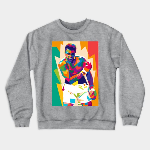 Muhammad Ali Crewneck Sweatshirt by mrcatguys